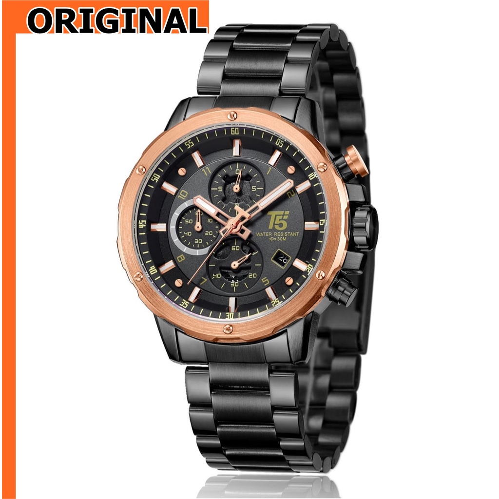TERMURAH JAM TANGAN PRIA T5 H 3588G Original WATER