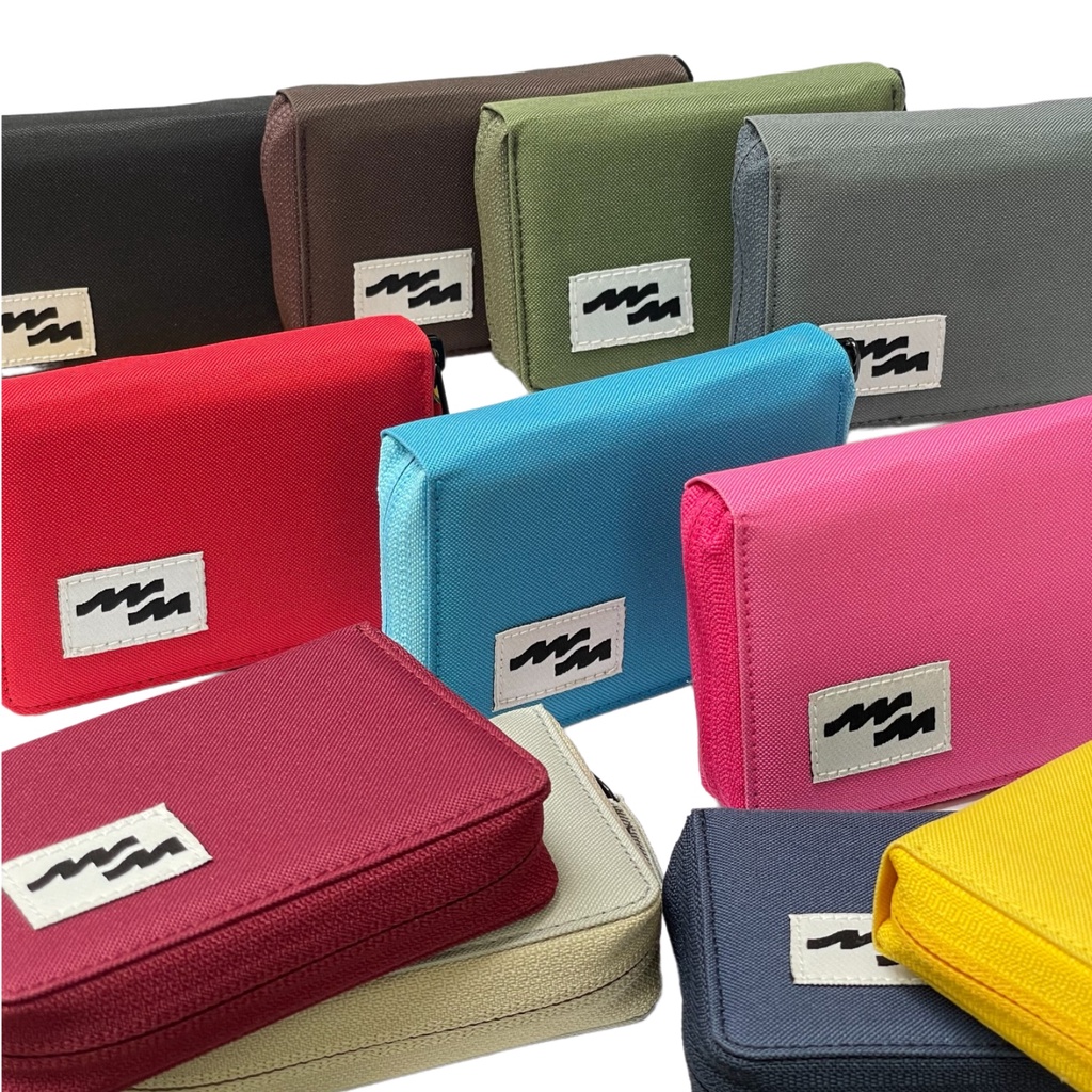 Dompet Kartu Resleting Card Holder Mika Tempat ATM Emas Batangan  24 slot