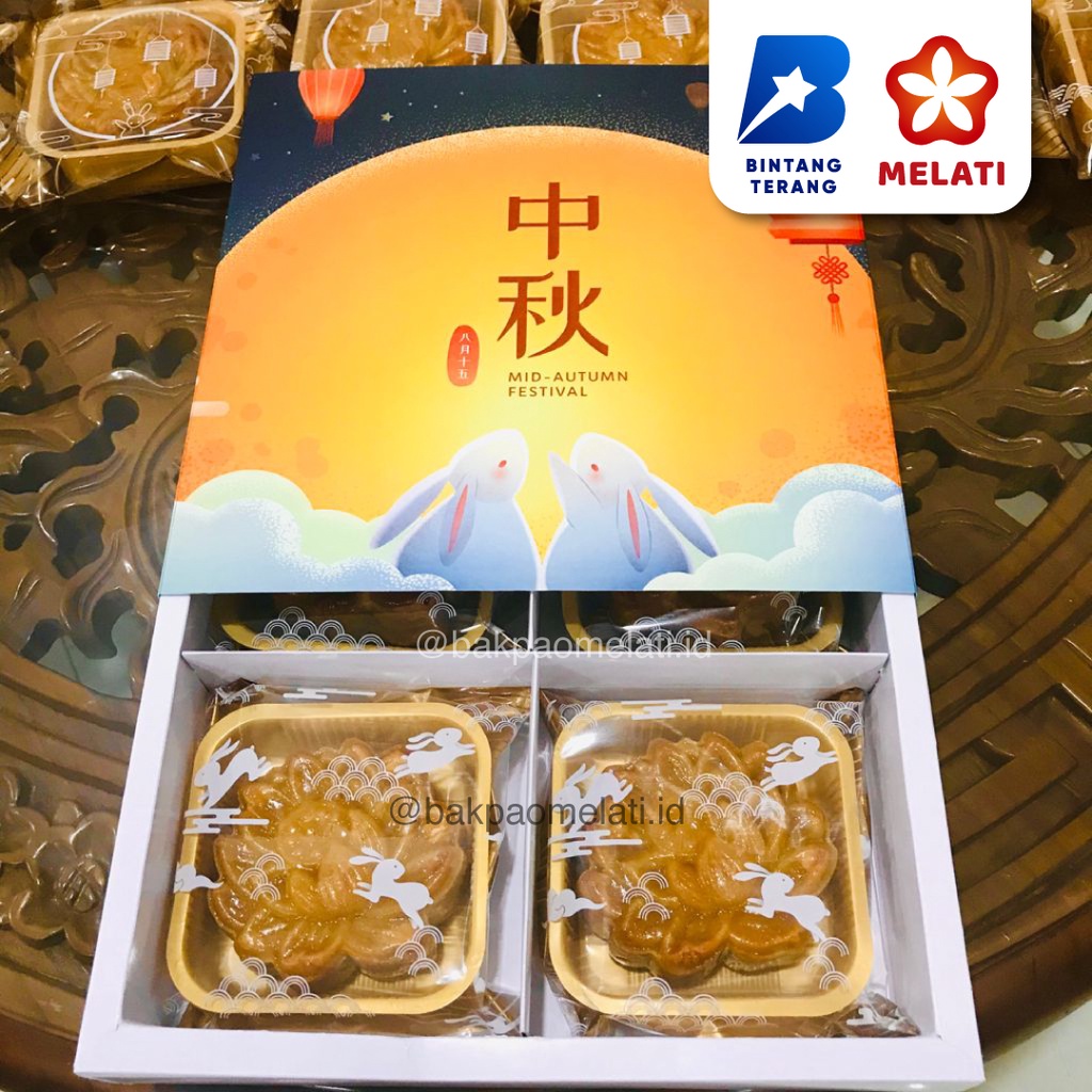 

Mooncake Kue Bulan Premium 150 Gram Isi 4 Pcs