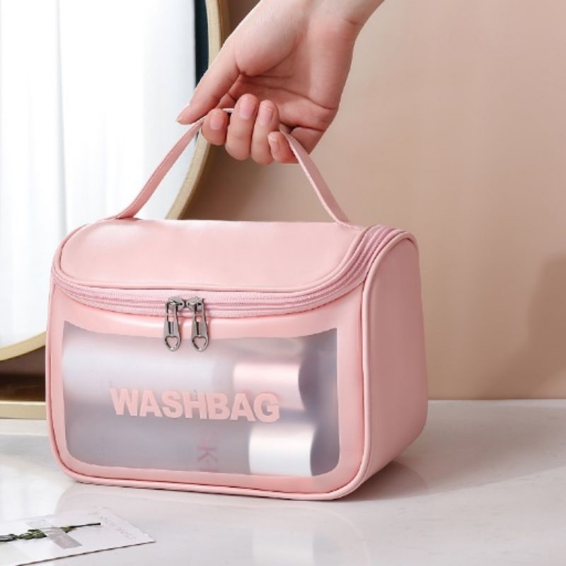 [COD] TAS KOSMETIK WASHBAG ANTI AIR POUCH MAKE UP ANTI AIR TAS MAKE UP SKIN CARE IMPORT PREMIUM TRAVEL ORGANIZER