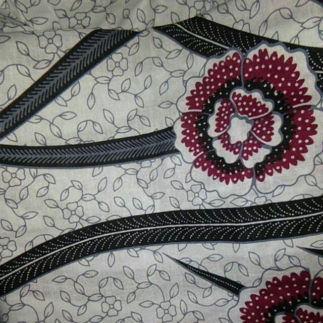 Tunic Batik Ilalang Putih (foto Real)