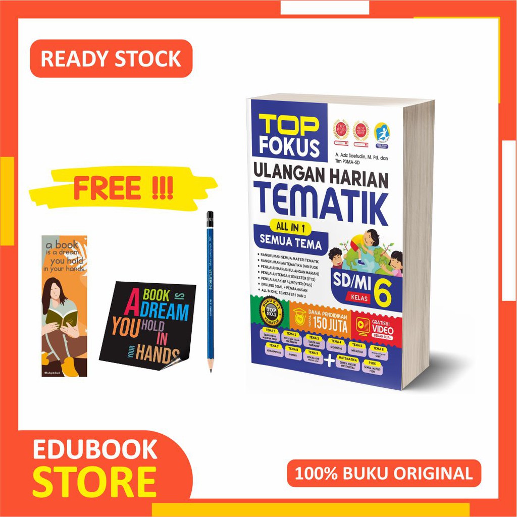 Jual BUKU SD KELAS 6 TEMATIK ULANGAN HARIAN TOP FOKUS - FORUM EDUKASI ...