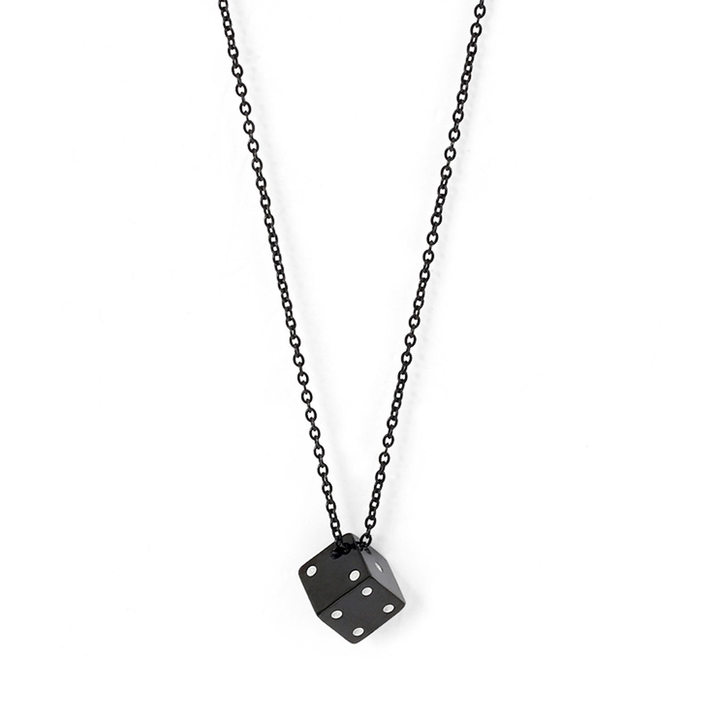 Dice Necklace Accessories Simple Pendant Trendy