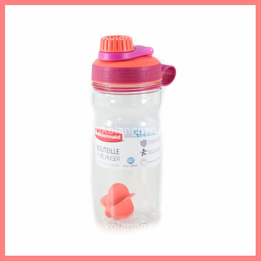 Rubbermaid 600 Ml Botol Shaker - Ungu/Oranye