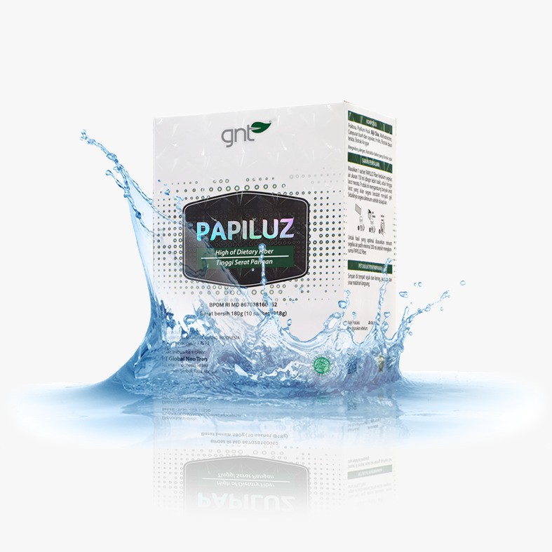 gnt papiluz fiber isi 10 sachet - pelangsing