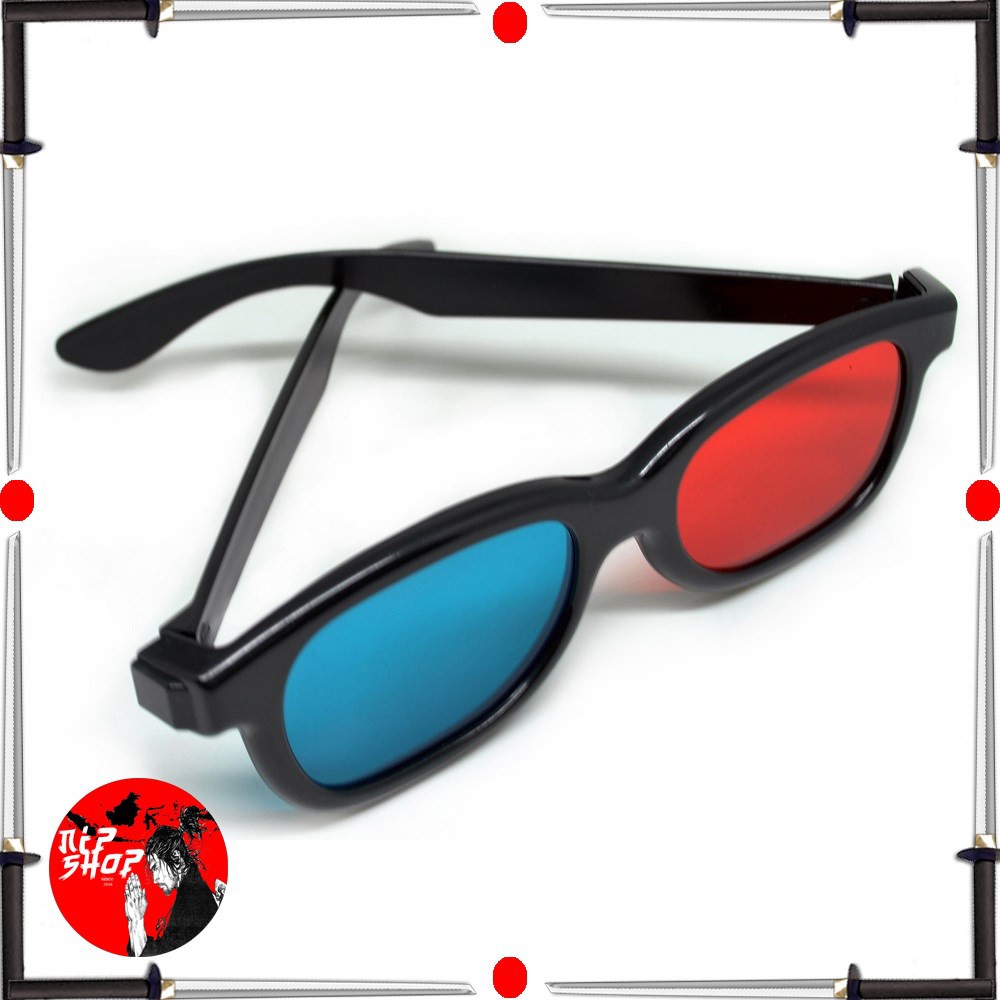 3D Glasses Plastic Frame / Kacamata 3D Black