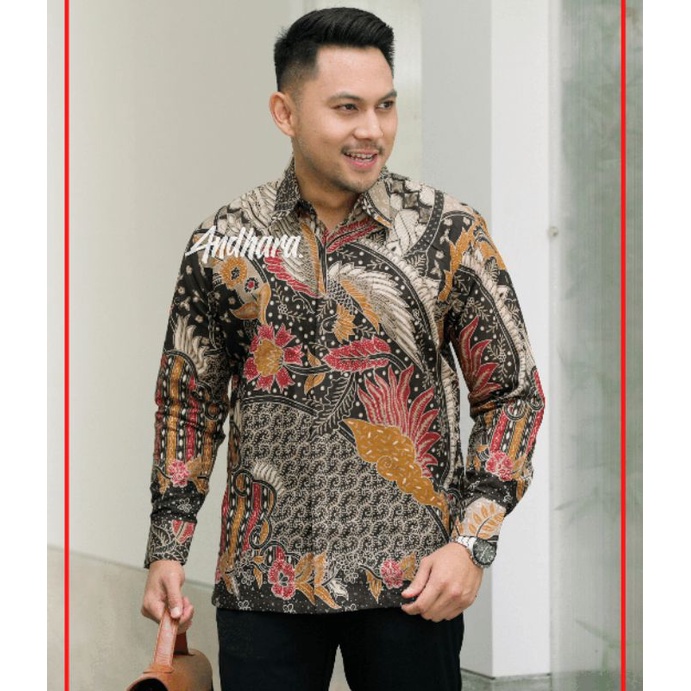 Batik Pria Lengan Panjang Modern Premium Kasual Jumbo  MY