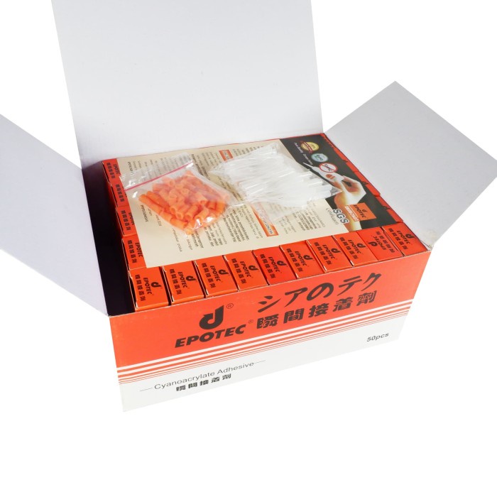 

SUPER GLUE (1 BOX ISI 50 PCS) LEM G KOREA EPOTEC POWER GLUE