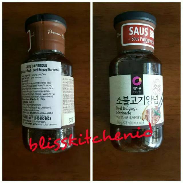 Bumbu Marinade BBQ Bulgogi Daesang (merk Chung Jung One) 280 gr