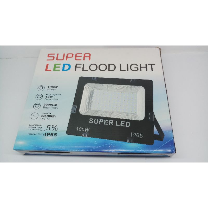 Lampu led sorot putih 100 watt super flood light