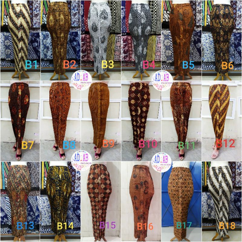 rok motif baru plisket wiron grosir murah