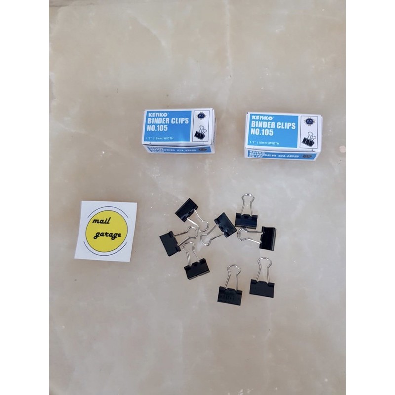 

Klip penjepit jepit kertas Kenko Paper Binder clips clip No 105 & 107 kualitas bagus