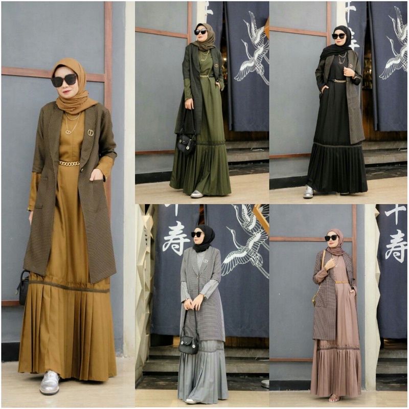 Ready Lolyta Set (Gamis + Blazer) vol 6 by DCL Premium Original