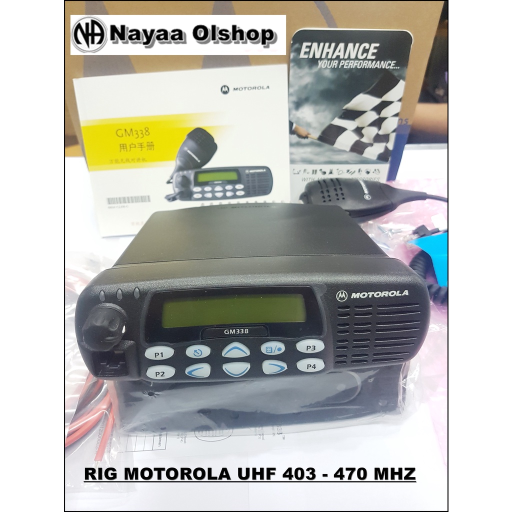 RADIO RIG MOTOROLA GM338 GM 338 UHF 400 Mhz ORIGINAL GARANSI RESMI