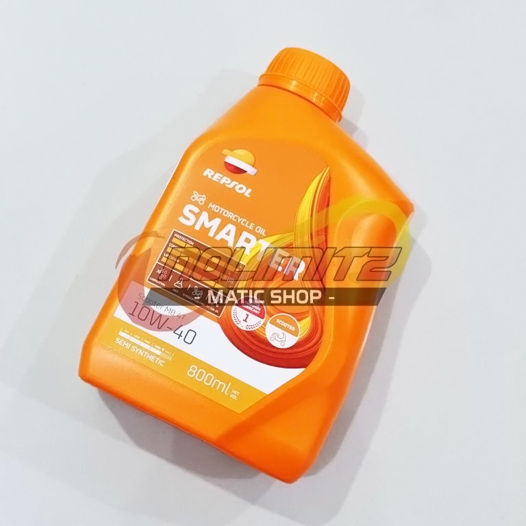 Oli Motor Repsol Smarter Scooter Matic 10W-40 Semi Synthetic 800ML