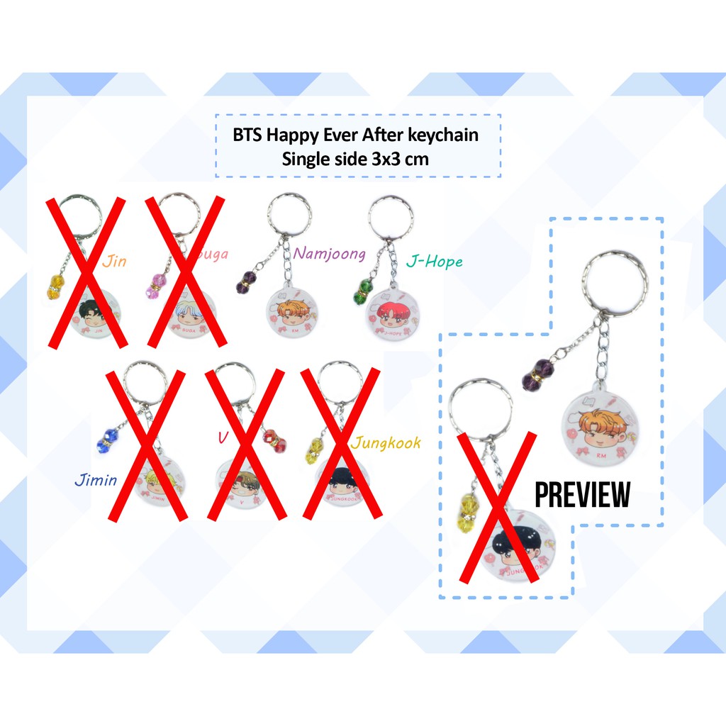 BTS Happy Ever After Keychain