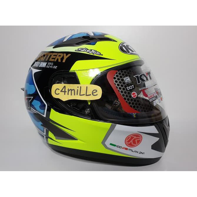 HELM KYT VENDETTA 2 SE ALEIX ESPARGARO 41 BLUE Double Visor Full Face