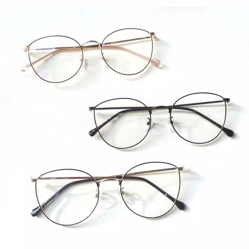 NEW KACAMATA PHOTOCROMIC ( NORMAL )  PRIA WANITA BERUBAH WARNA 6073 | FRAME VINTAGE KOREA | ANTI UV