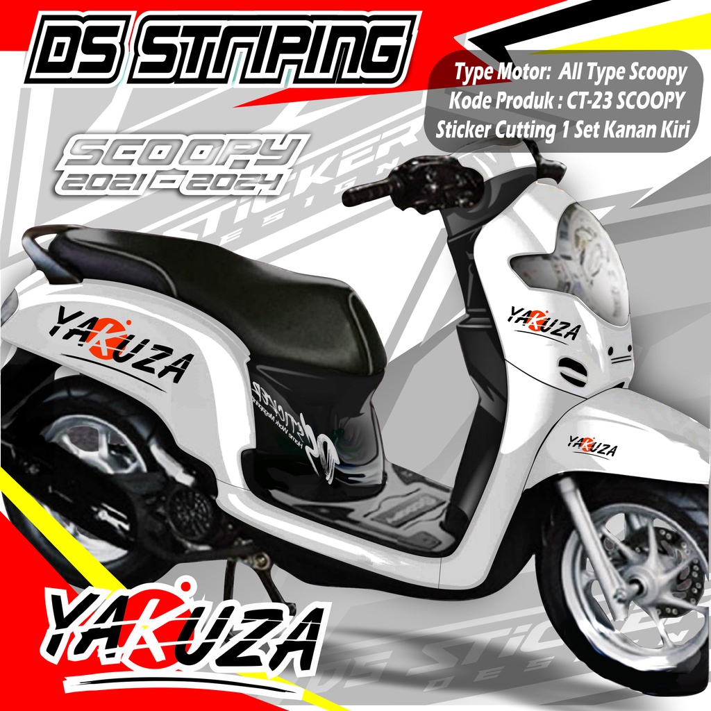 CT-23 Cutting Sticker Scoopy All Type List Variasi Yakuza Kating stiker