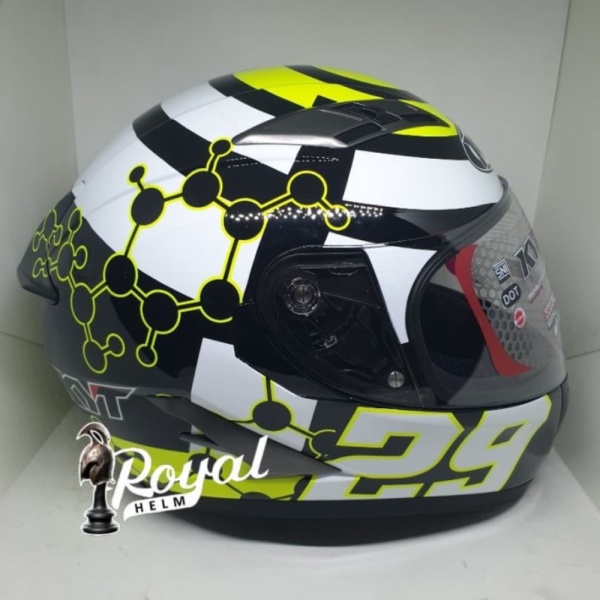 Unik accessories Helm Kyt vendetta andrea iannone white 26SZ2 Berkualitas