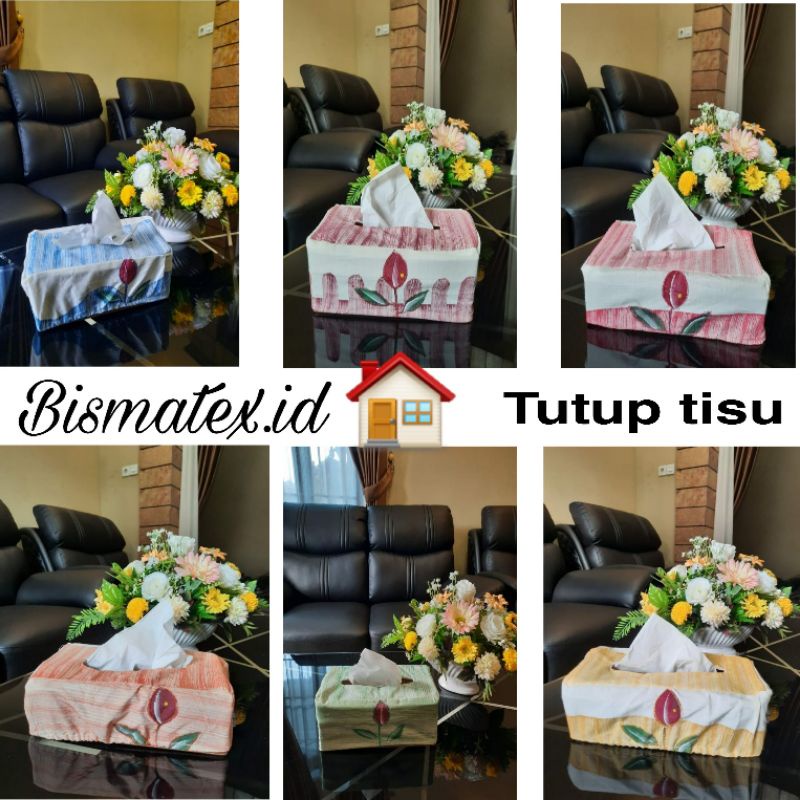 Tempat Tisu/sarung Tisu/Tempat Tisu motif lukis Bordir
