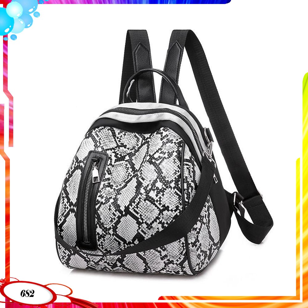 EL682 1KG BISA 2TAS TAS RANSEL BISA TENTENG MOTIF KULIT ULAR BY TAS BATAM OFFICIAL SHOP TAS IMPORT