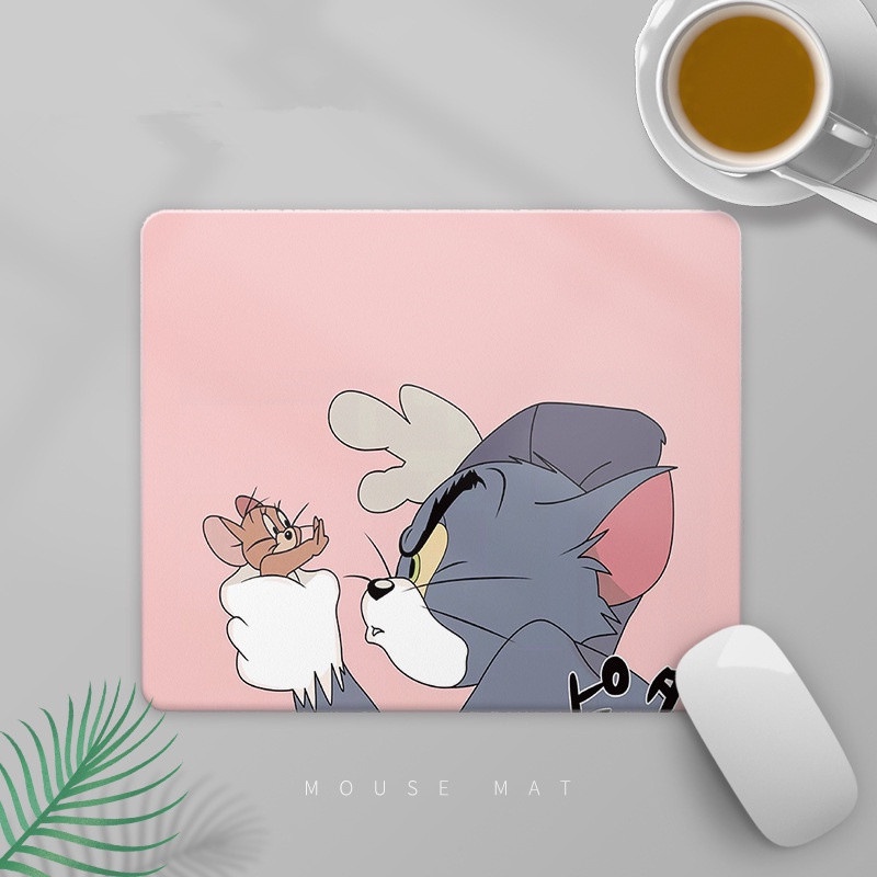 Mouse Pad Portable Anti Slip Motif Kartun Lucu Ukuran Kecil Untuk Wanita