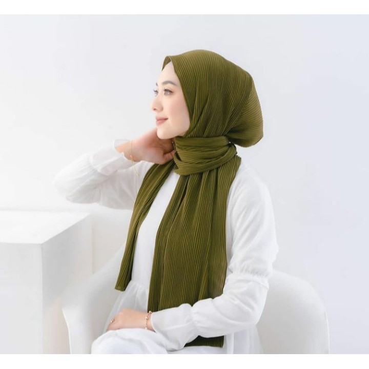 HIJAB PASHMINA PLISKET PLEATED SHAWL HYGET PREMIUM