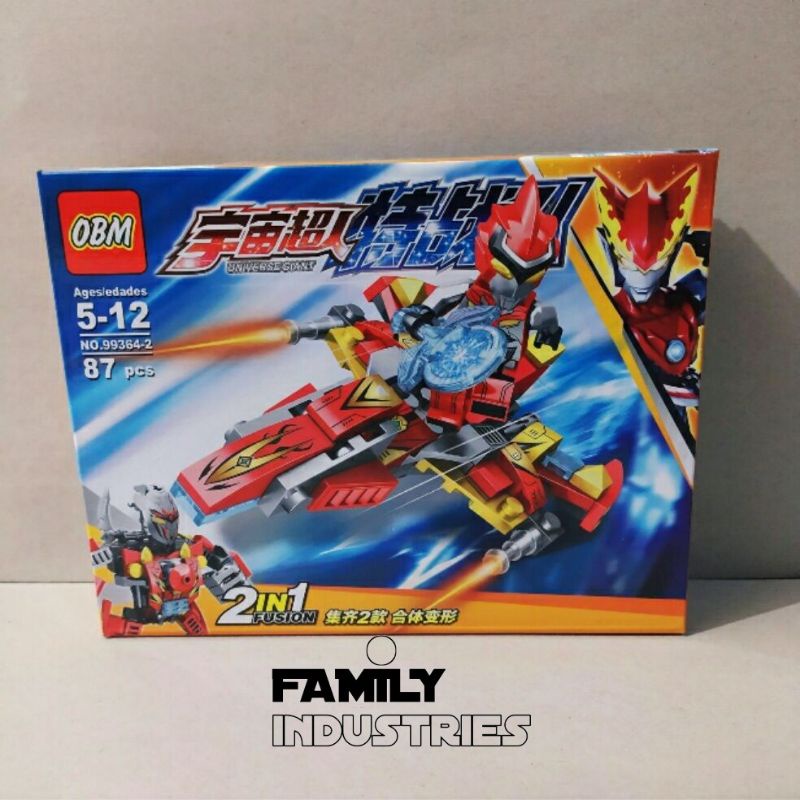 1pak isi 86pcs lego ultraman 2 in 1/mini figure /mainan susun