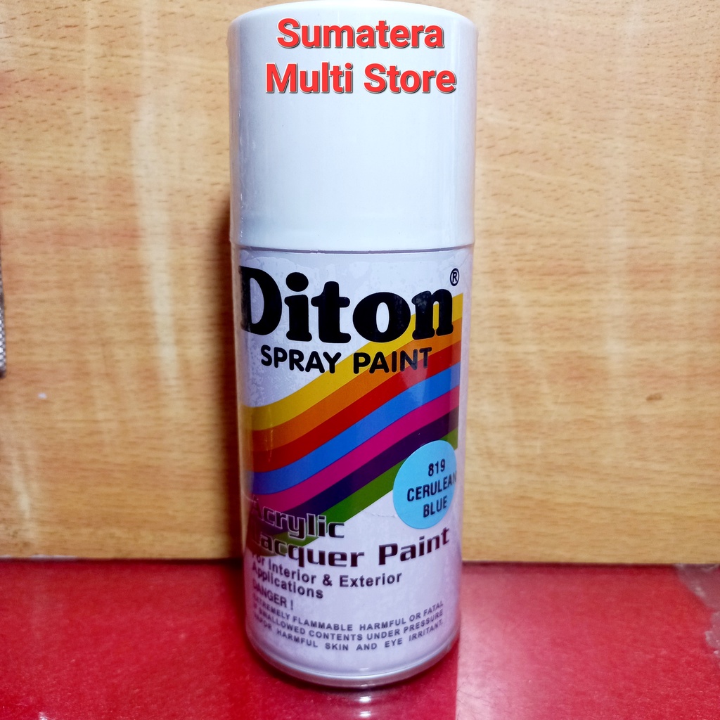 

Diton Standart Cerulean Blue 819 - Biru Muda / Langit - Cat Akrilik 300 ml - Warna Solid - Cat Semprot Pilok Pilox