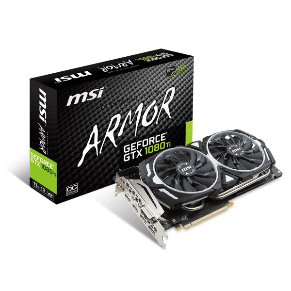 MSI GeForce GTX 1080 Ti ARMOR 11GB DDR5X MSI-GTX1080TI-ARMOR 11G OC