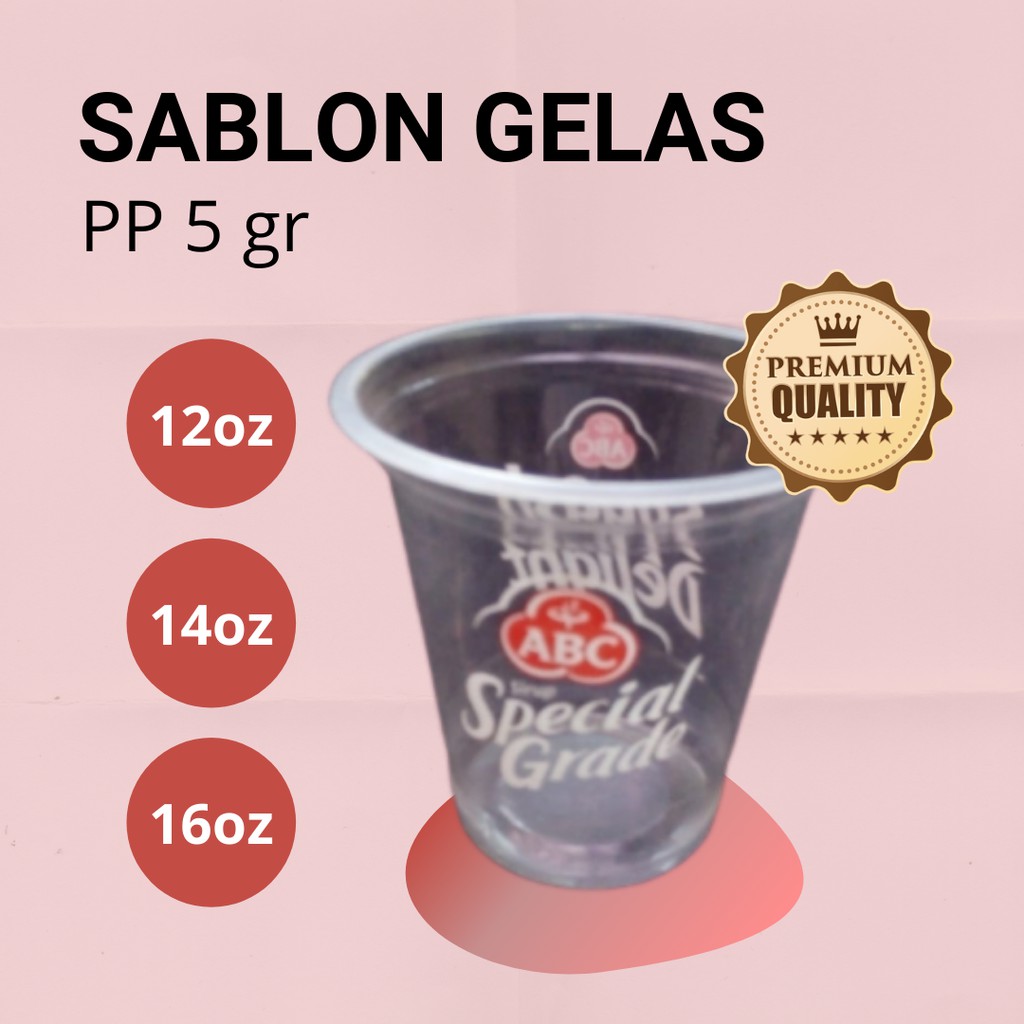 

GELAS PLASTIK SABLON BENING CUP PLASTIK BENING PP 5GR 12OZ, 14OZ, 16 OZ MIN. 2000 PCS