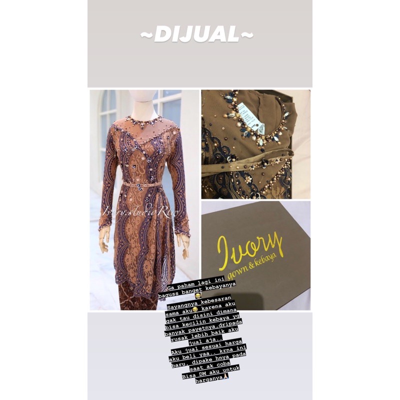 NEW  KEBAYA by Ivory Studio RTW