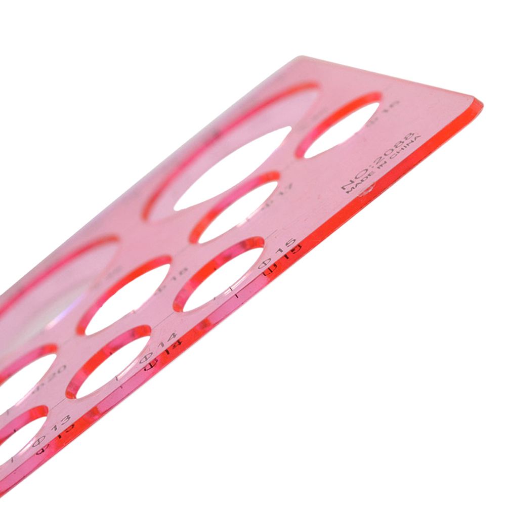 1 Pc Alat Template Penggaris Lingkaran Kerajinan Kertas Origami Quilling Warna Acak