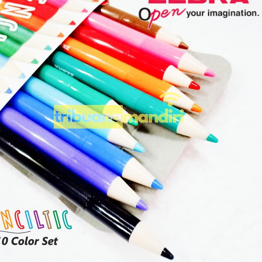 

Harga Murah.. Penciltic Zebra Set 10 Warna 0.4 mm / Pencil tic Fineliner