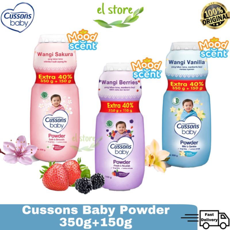 Cussons Baby Powder / Bedak bayi 350gr + 150gr