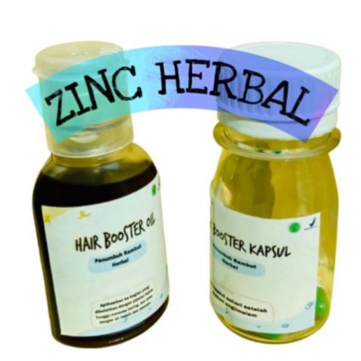 HAIR BOOSTER ZINC HERBAL(PELEBAT RAMBUT, BREWOK, KUMIS & PENCEGAH RAMBUT RONTOK/KETOMBE MEMBANDEL)