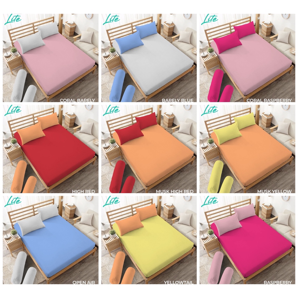 Kintakun LITE - Sprei Queen (160x200) POLOS Terlaris pilihan