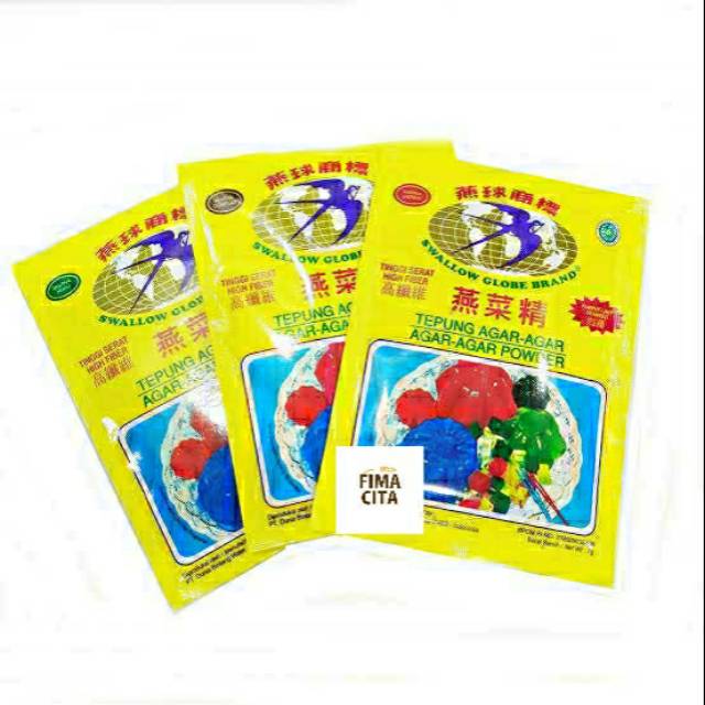 AGAR AGAR SWALLOW 7 gr / PLAIN WHITE TRANSPARAN