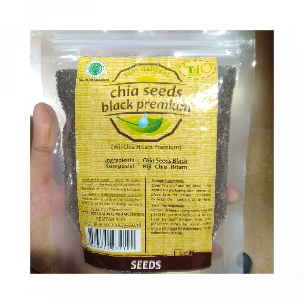 

Trio Natural Chia Seeds Black Premium 250 gram