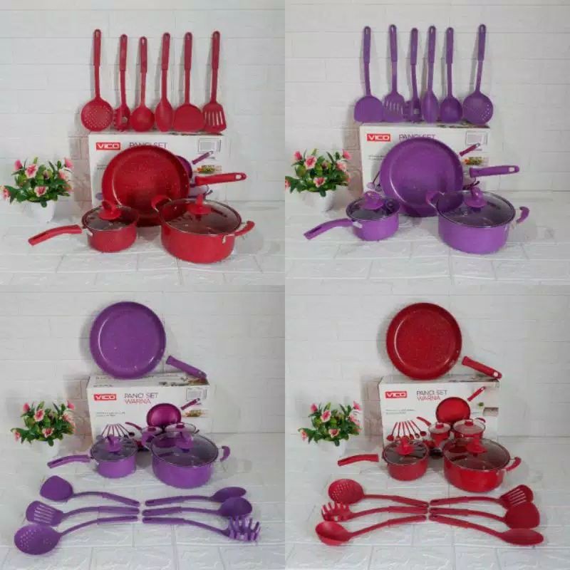 Jual Murah Panci Set Warna 11pcs Vico V-1525 qxgpDXtdXk1G9o