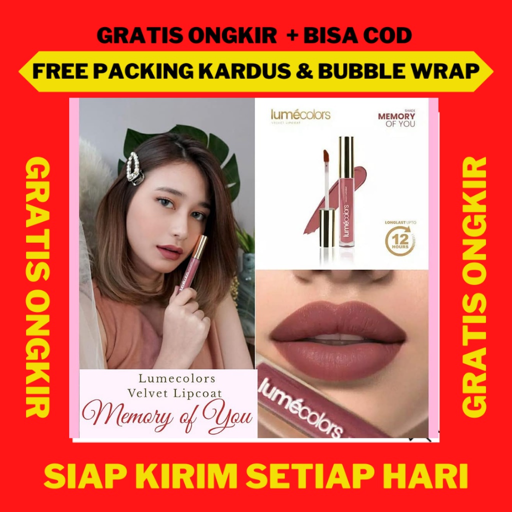 Lipcoat Lumecolors Memory Of You, Lipstik Tahan Lama di Bibir Anti Air Lumecolors, Lumecolors Lipsti