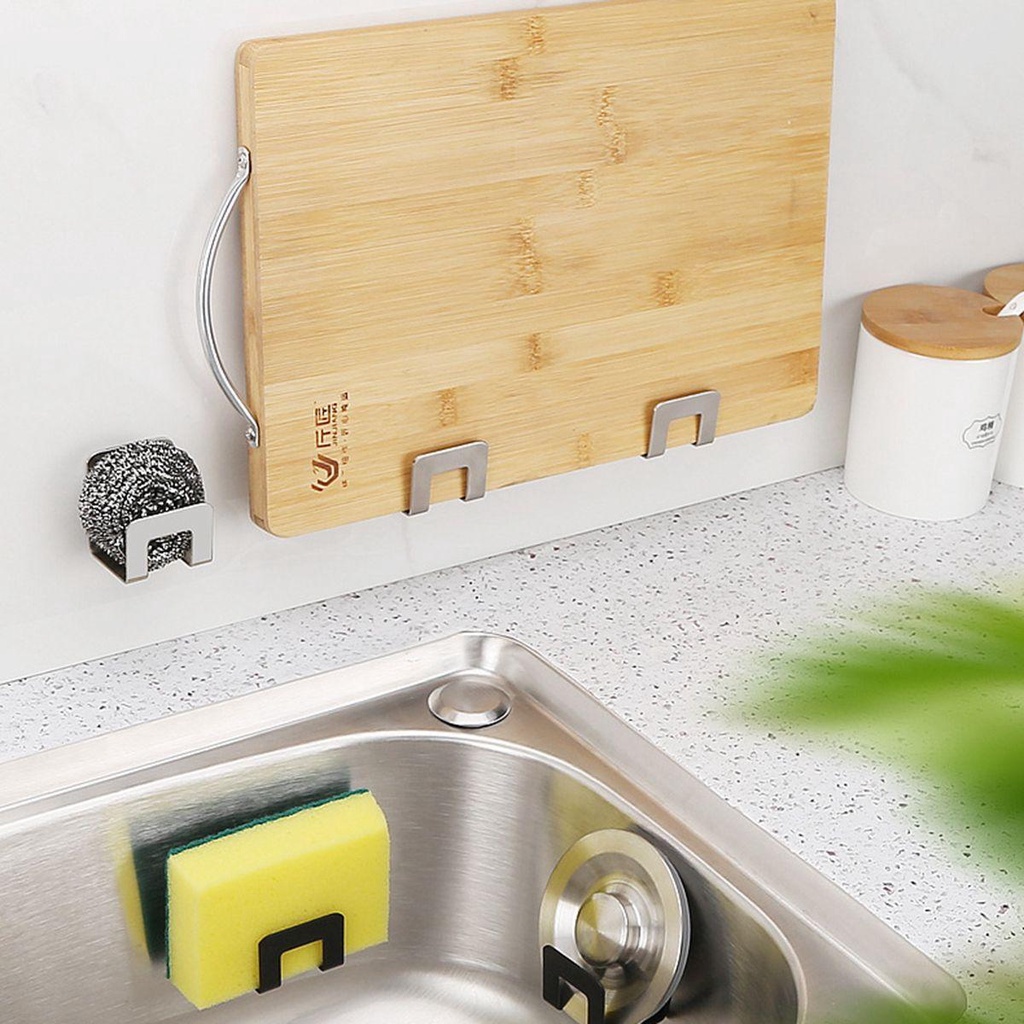 [Elegan] Drain Tray Rack Dapur Tiriskan Tahan Karat Tahan Air Stainless Steel Sabun Berdiri