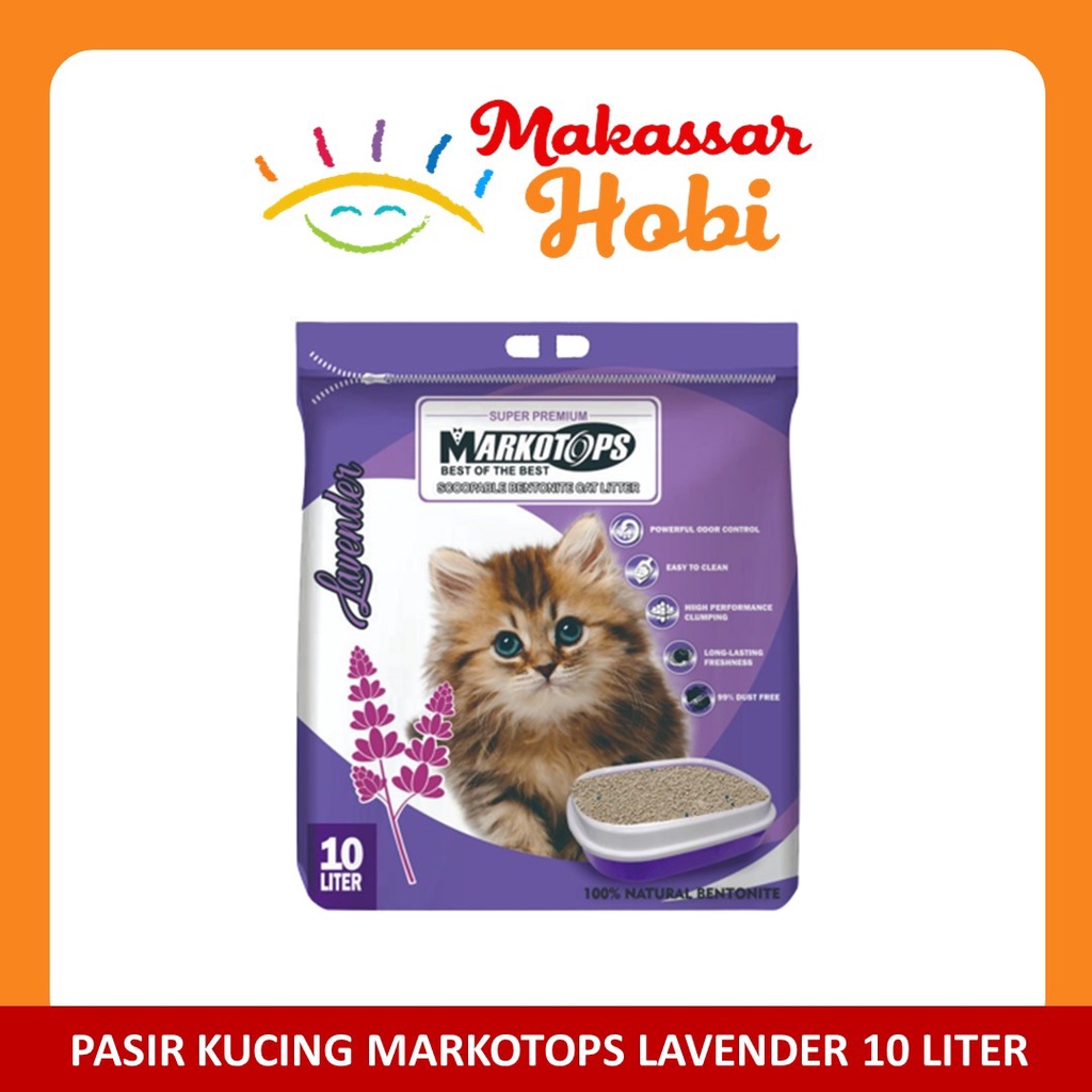 Pasir Kucing Gumpal Wangi MARKOTOPS Markotop 10L 10 L Liter 10liter