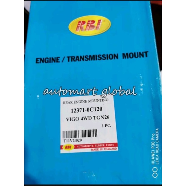 engine mounting belakang fortuner bensin 2.7 hilux vigo rbi