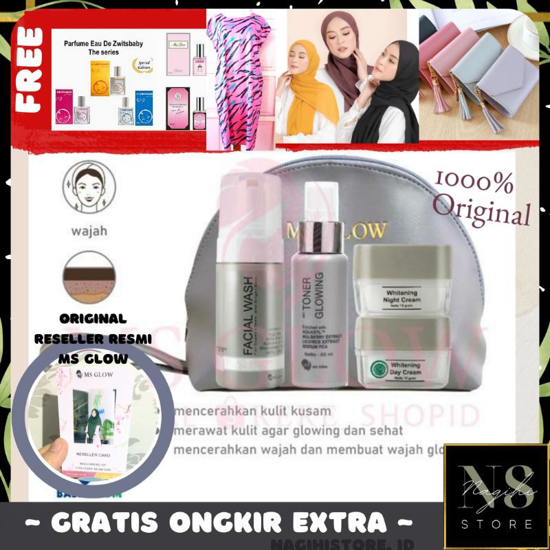 [COD] MS GLOW PAKET WAJAH/+ SERUM [SERUM TERJUAL TERPISAH DARI PAKET WAJAH]