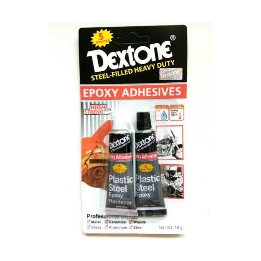 

Lem Dextone besi 5 menit epoxy adhesive