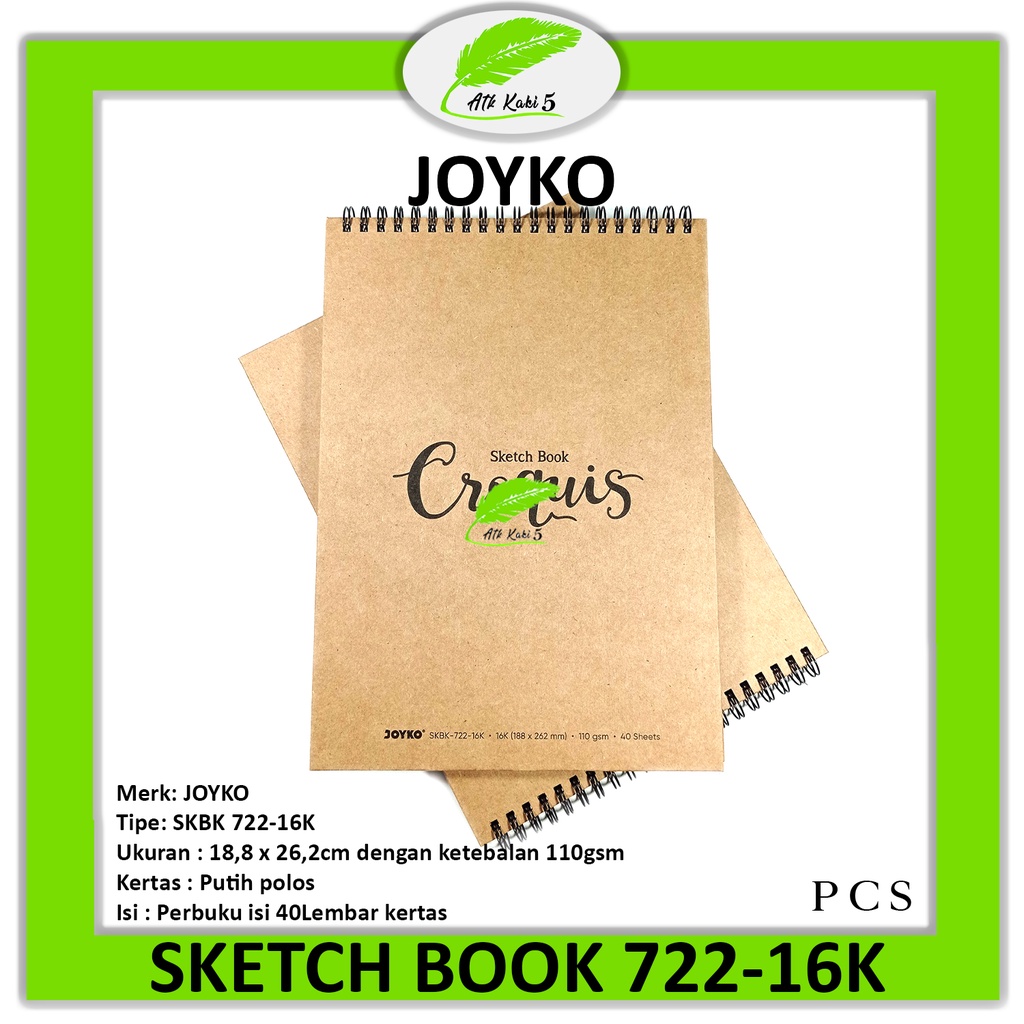 Jual Joyko Sketch Book Skbk K Pcs Shopee Indonesia