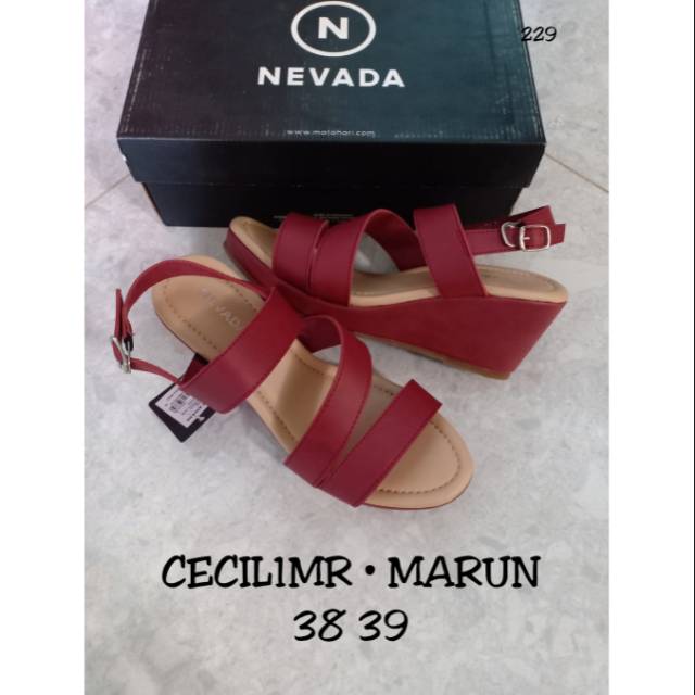 Sepatu sandal wedges Nevada CECIL1