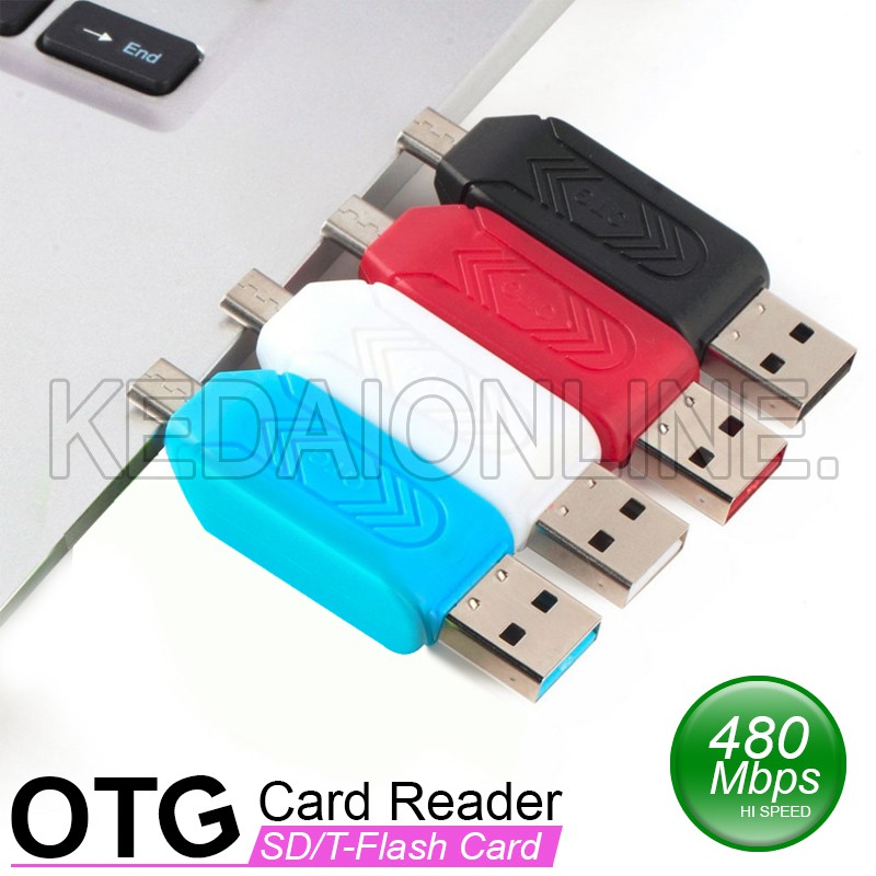 Card Reader OTG - MicroSD - SD / Micro USB Flashdisk TF MR0346